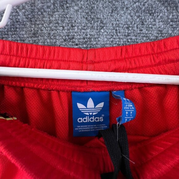 Adidas Shorts Mens Large Orange Black Workout Gym Drawstring Pockets Active - Picture 10 of 13